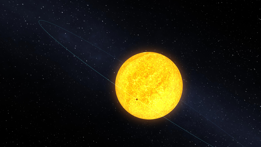 Kepler-10b gengur fyrir móðurstjörnu sína
