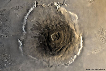 ólympusfjall, olympus mons, stærsta fjall sólkerfisins, Ísland