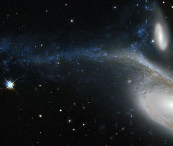 Þyrilvetrarbrautin NGC 6872 í stjörnumerkinu Páfuglinum