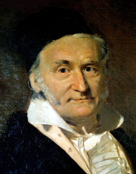 Þýski stærðfræðingurinn Carl Friedrich Gauss eftir G. Biermann (1824-1908)