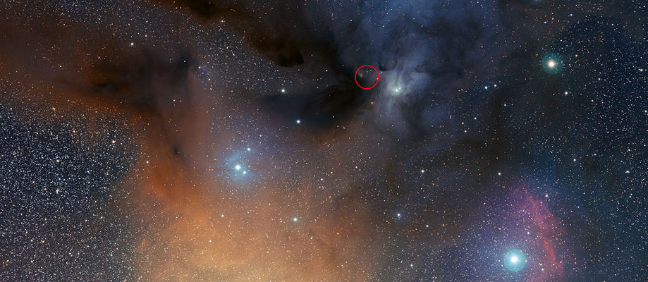 Rho Ophiuchi, ró í Naðurvalda, stjörnumyndunarsvæði, Antares