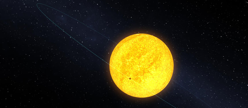 Kepler-10b gengur fyrir móðurstjörnu sína