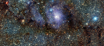 Innrauð ljósmynd VISTA af Lónþokunni (Messier 8)