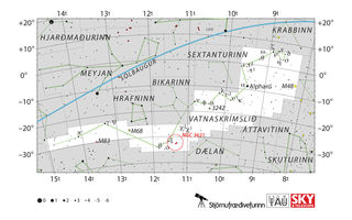 stjörnukort, Vatnaskrímslið, NGC 3621