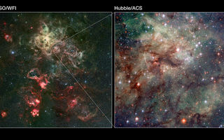 Tarantúluþokan, 30 Doradus, NGC 2070, NGC 2060, geimþoka, stjörnuþoka, stjörnuþyrping