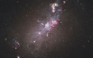 NGC 4214, dvergvetrarbraut, Hubblessjónaukinn, myndun stjarna