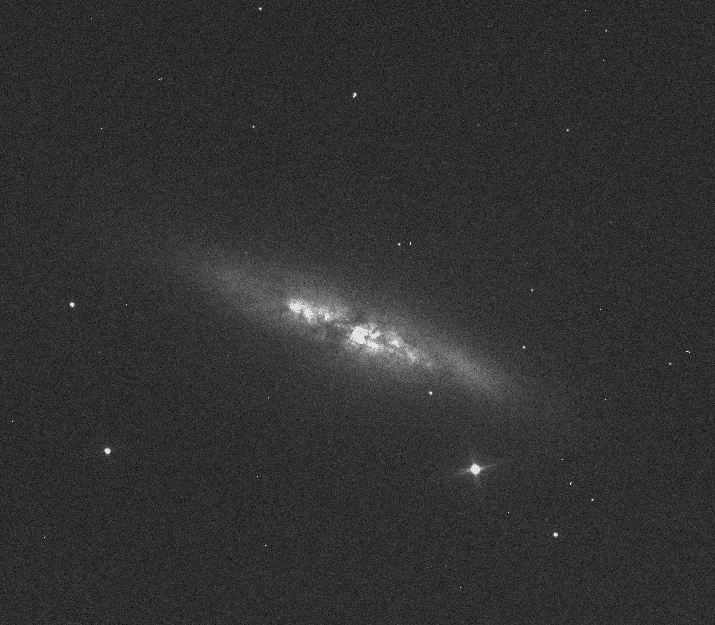 Sprengistjarnan í Messier 82. Mynd: E. Guido, N. Howes, M. Nicolini