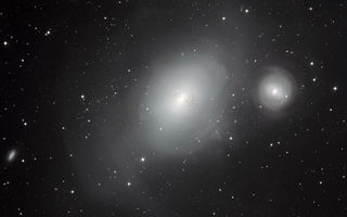 Tvær ólíkar vetrarbrautir, NGC 1316 og NGC 1317