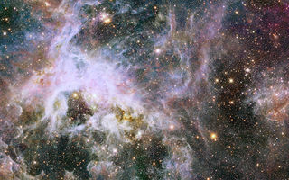 Innrauð ljósmynd Hubblessjónaukans af Tarantúluþokunni