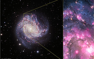 Messier 83, M83, svarthol, röntgenlind