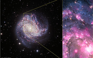 Messier 83, M83, svarthol