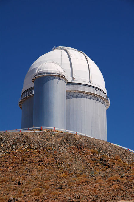 3,6 metra sjónauki ESO í La Silla stjörnustöðinni í Chile. Mynd: ESO
