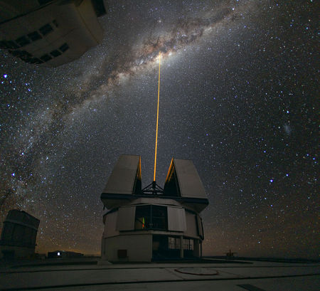 ESO, Paranal, VLT, leysigeisli