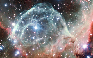 Þórshjálmsþokan, Thor's Helmet Nebula, stjörnumyndunarsvæði, geimþoka, NGC 2359