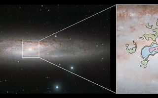 NGC 253, Myndhöggvaraþokan, vetrarbraut, myndun stjarnai