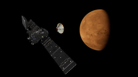 ExoMars 2016 Mars-leiðangur ESA, Geimvísindastofnunar Evrópu. Mynd: ESA