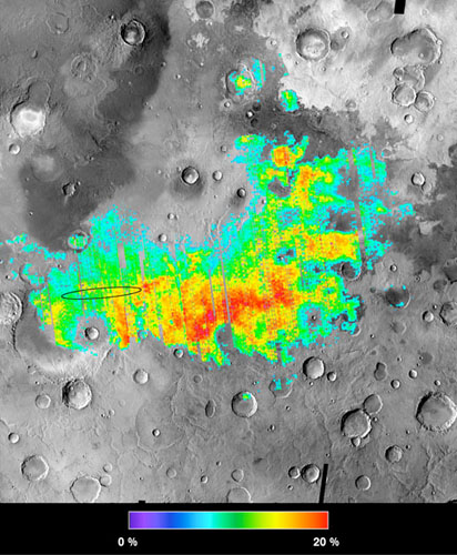 Mars Global Surveyor, Mars, hematít