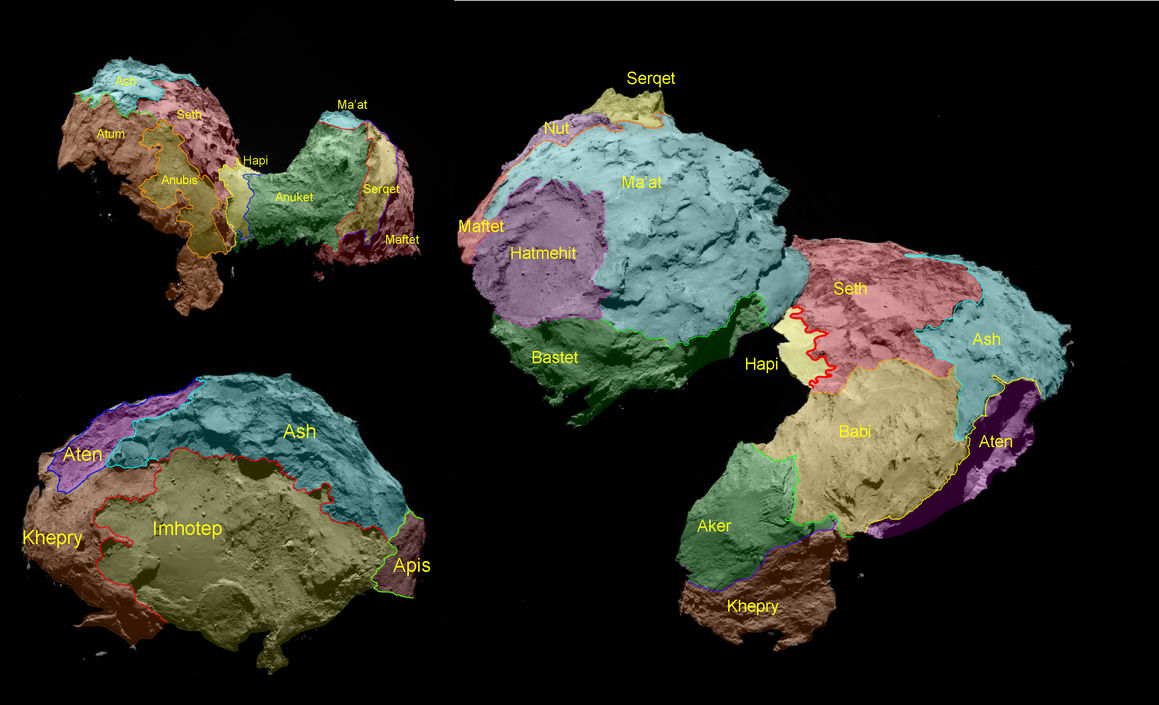 Kort af halastjörnunni 67P/C-G