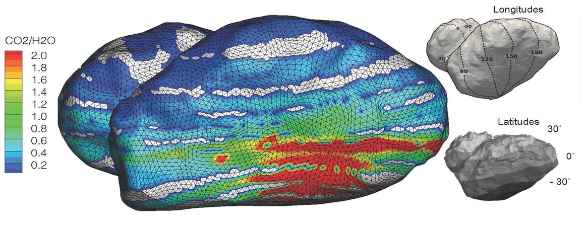 Breytingar á hjúpi halastjörnunnar 67P