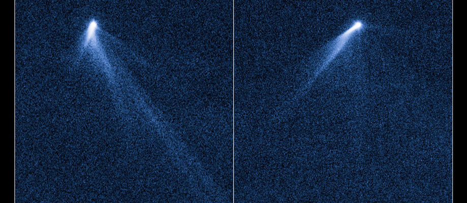 Fjölhala smástirnið P/2013 P5 á mynd Hubble geimsjónauka NASA og ESA