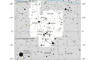 stjörnukort, stjörnumerki, Óríon
