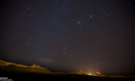 Geminítar, Vestmannaeyjar, stjörnuhrap, loftsteinahrap