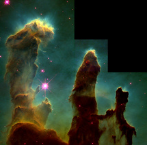 Messier 16, Arnarþokan, stöplar sköpunarinnar