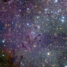 Messier 16, Arnarþokan, stöplar, innrautt, VLT