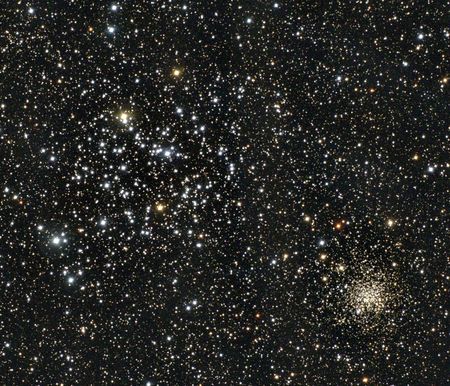 Messier 35, NGC 2158, lausþyrping, Tvíburarnir