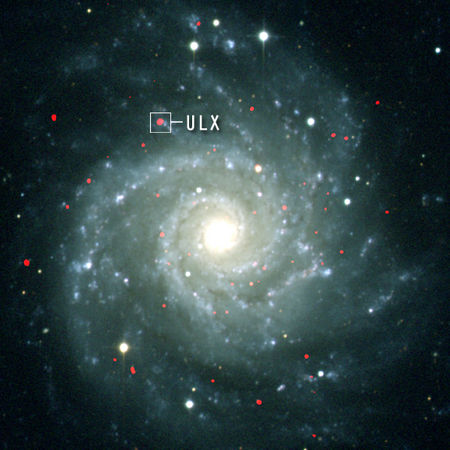 Messier 74, svarthol, Fiskarnir
