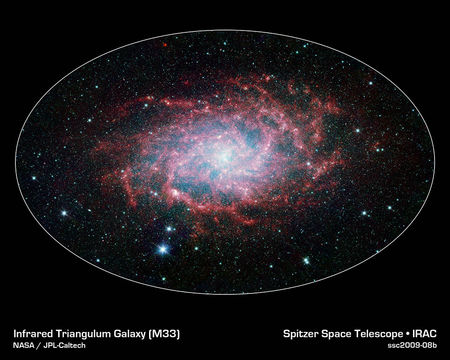 Þríhyrningsþokan, Þríhyrningsvetrarbrautin, Messier 33, þyrilþoka, Þríhyrningurinn