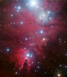 NGC 2264, ljómþoka, Jólatrésþyrpingin, Keiluþokan