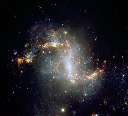 NGC 1313, bjálkaþyrilvetrarbraut
