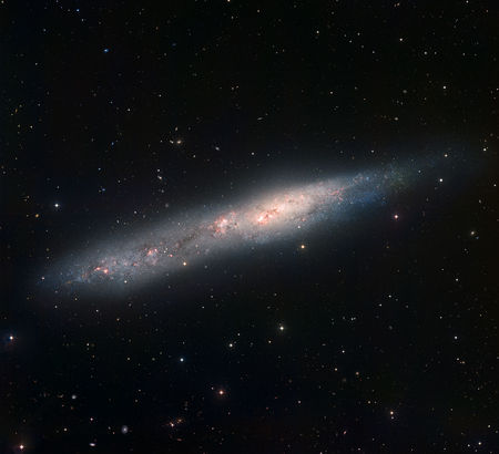 NGC 55, bjálkaþoka,