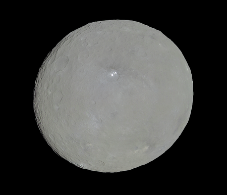 Dvergreikistjarnan Ceres. Mynd: NASA / JPL-Caltech / MPS / DLR / IDA / Daniel Macháček