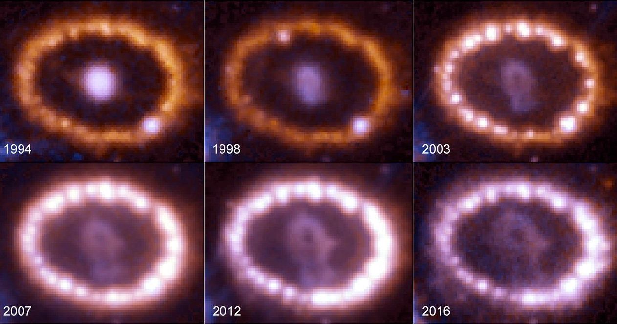 Þróun SN1987A