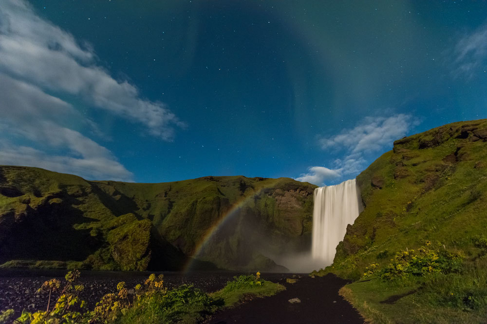 Njólubaugur við Skógafoss