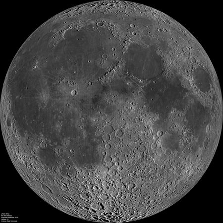 Tunglid, nærhlið, Lunar Reconnaissance Orbiter, tunglhöf